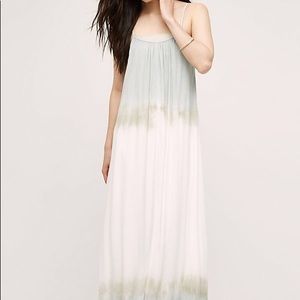 Anthropologie Shibori Sea Maxi Dress
